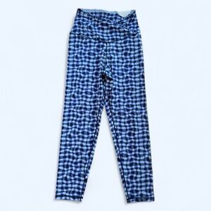 Aerie Offline Real Me Xtra High Waisted Crossover Ruffle Leggings in Blue NWT